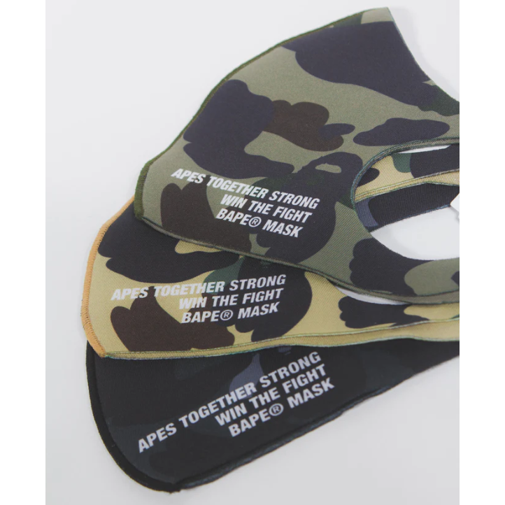 Bape 1St Camo Mask 3 Pack Multi