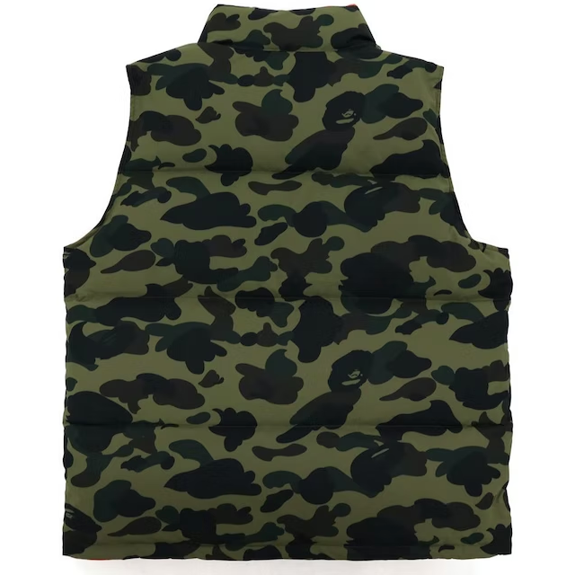 BAPE 1st Camo Reversible Down Vest (FW21) Green