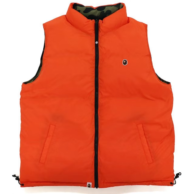 BAPE 1st Camo Reversible Down Vest (FW21) Green