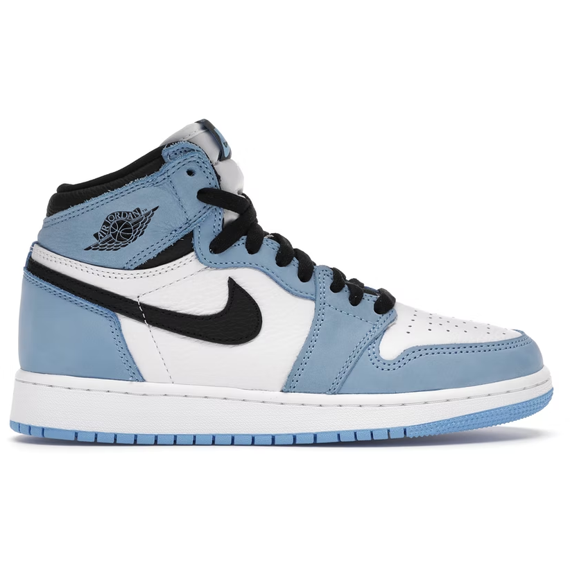 Jordan 1 Retro High White University Blue Black (GS)