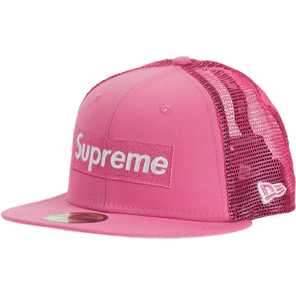 Supreme Box Logo Mesh Back New Era Pink – Gallery CDMX