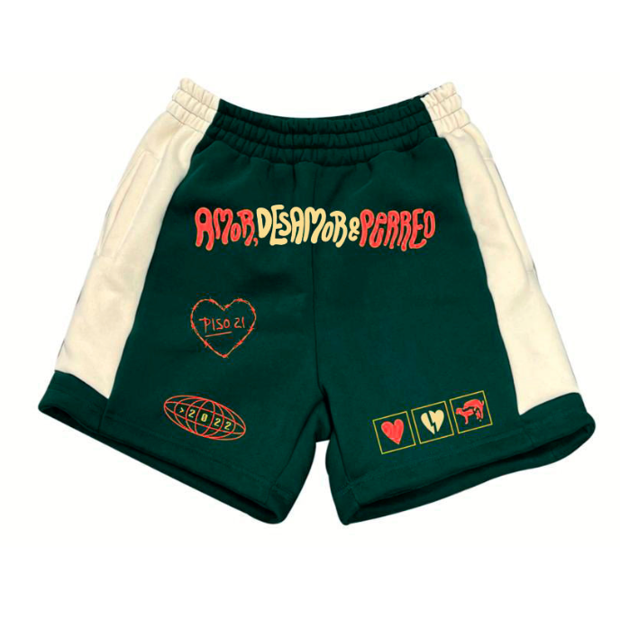 Piso 21 Merch Oficial Mexico 'Sweatshort Green'