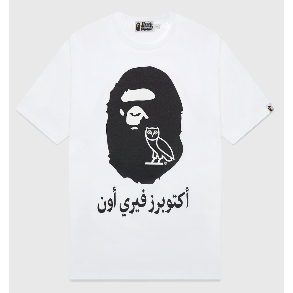 OVO / BAPE “CALIGRAPHY” APE HEAD T-SHIRT