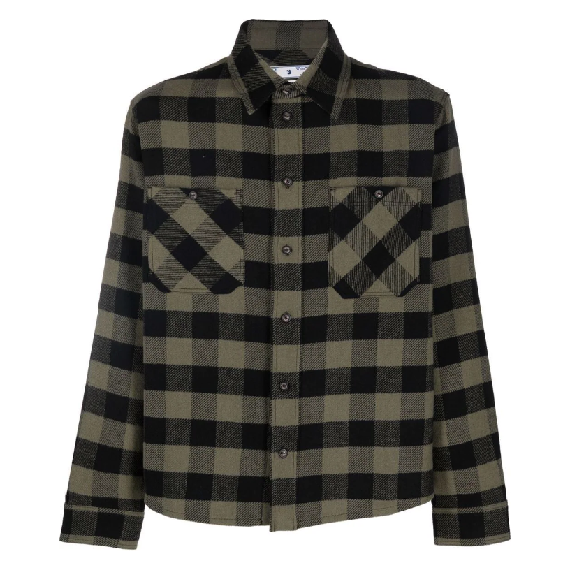 Off-White Arrows-print flannel shirt