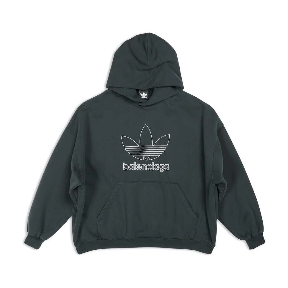 Balenciaga x adidas Women's Large Fit Hoodie Green