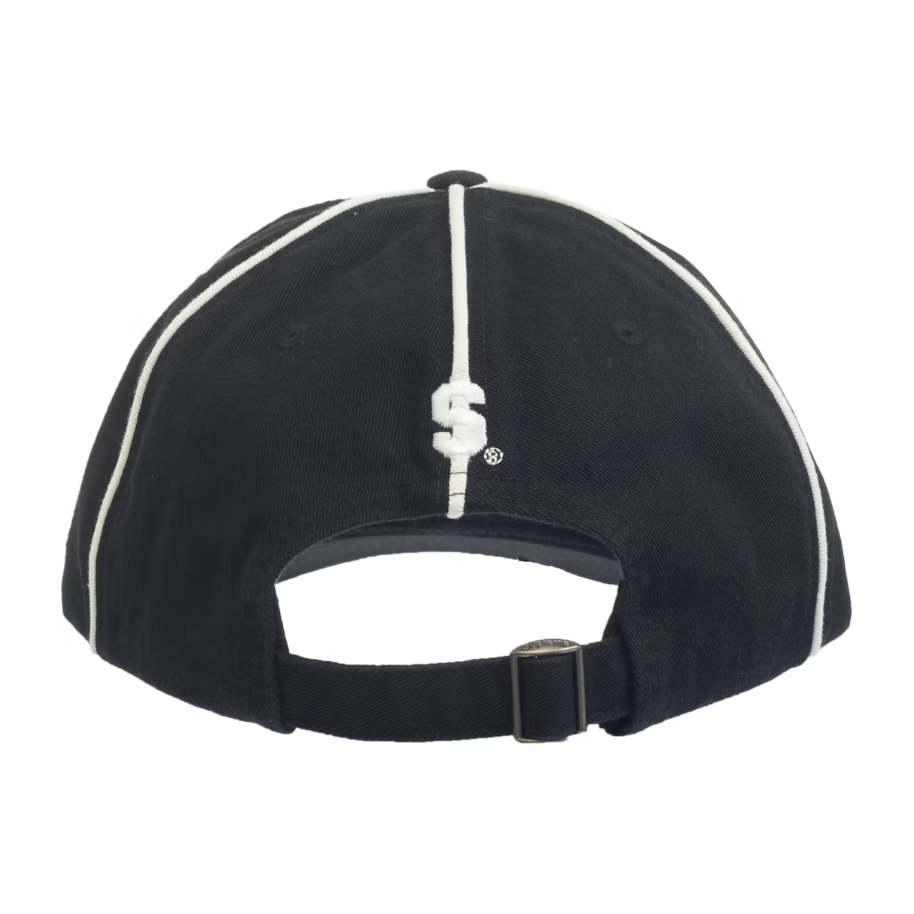 Supreme Piping 6-Panel Black