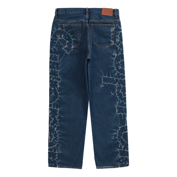 Supreme Shibori Loose Fit Jean Rigid Indigo