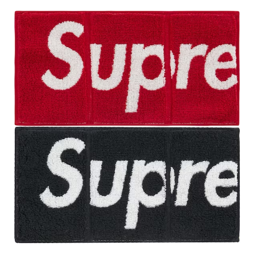 Supreme Imabari Pocket Folding Towels Black/Red