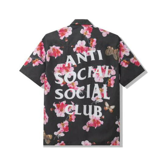 Anti Social Social Club Woody Button Up Black
