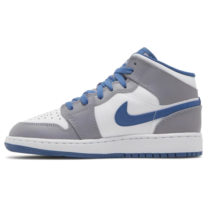 Jordan 1 Mid True Blue Cement (GS)