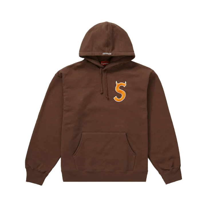 Supreme S Logo Hooded Sweatshirt Brown – Gallery CDMX