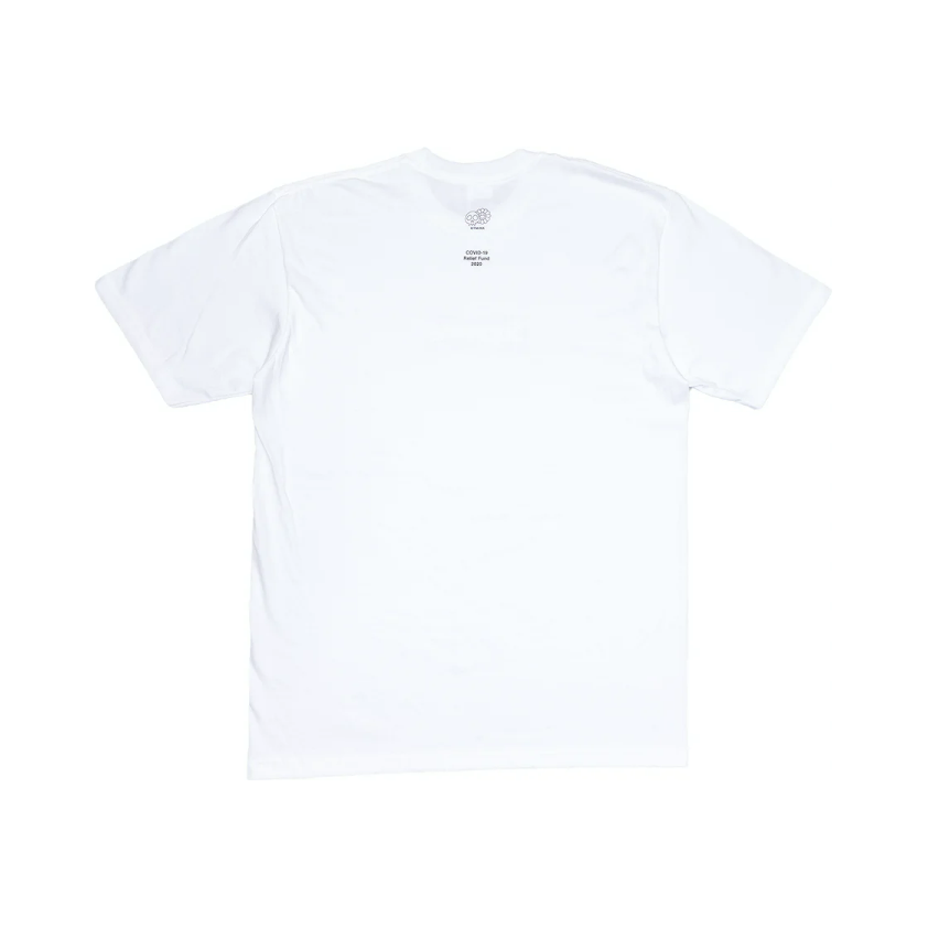 Supreme Takashi Murakami COVID-19 Relief Box Logo Tee White