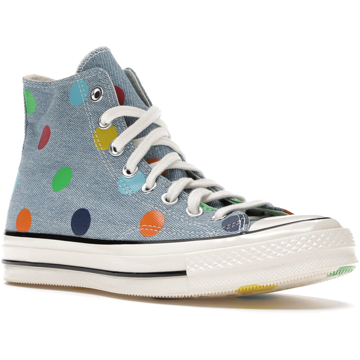 Converse Chuck Taylor All-Star 70 Hi Golf Wang Denim Polka Dots