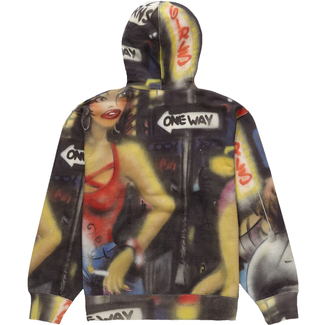 Supreme Lady Pink Hooded Sweatshirt Multicolor