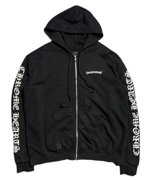 Chrome Hearts Scroll Script Zip up Hoodie