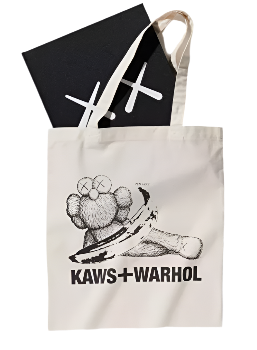 KAWS + WARHOL x UNIQLO UT Collection Art Book & LE Tote Bag