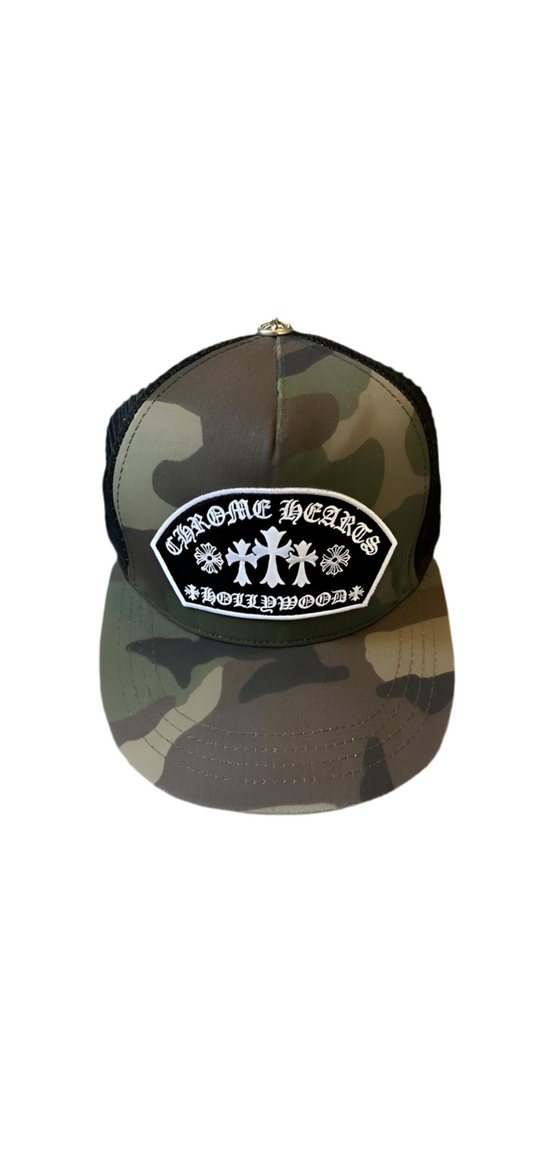 chrome hearts camo cap