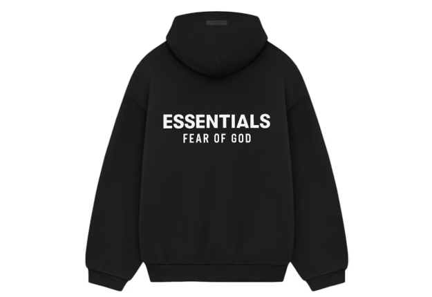 Fear of God Essentials Fleece Hoodie (FW24) Black
