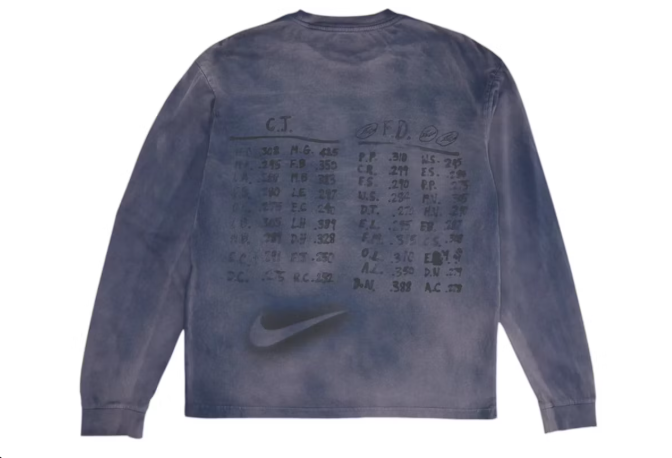 Travis Scott Cactus Jack x Fragment x Nike Houston To Ise Mie Longsleeve Washed Blue