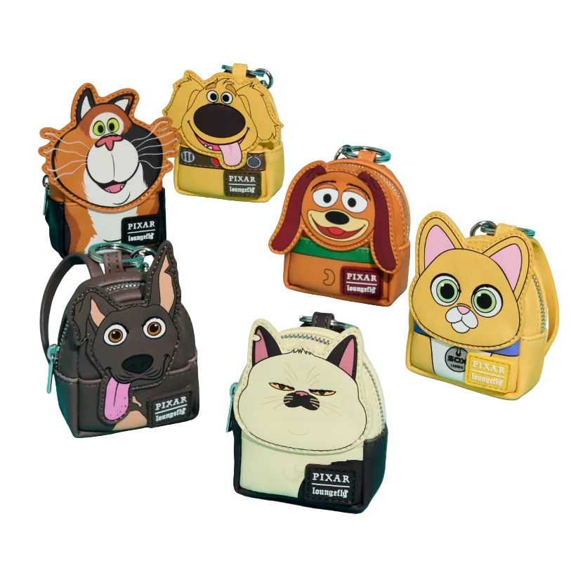 Pixar Dogs & Cats Cosplay Mystery Mini Backpack Keychain Charm (1 pieza)