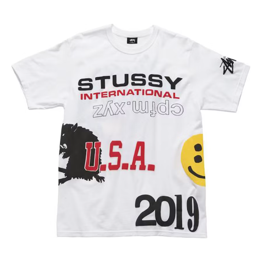 Stussy x Cactus Plant Flea Market USA 2019 Tee White