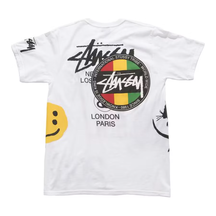 Stussy x Cactus Plant Flea Market USA 2019 Tee White