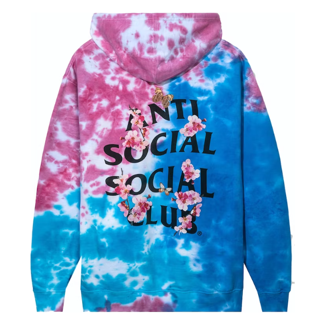 Anti Social Social Club Kkoch Hi-5 Cotton Candy Hoodie Tie Dye