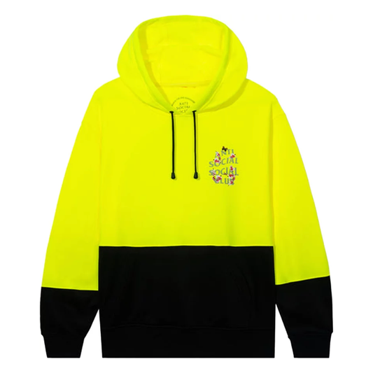 Anti Social Social Club Kkoch Construction Safety Hoodie 'Yellow'