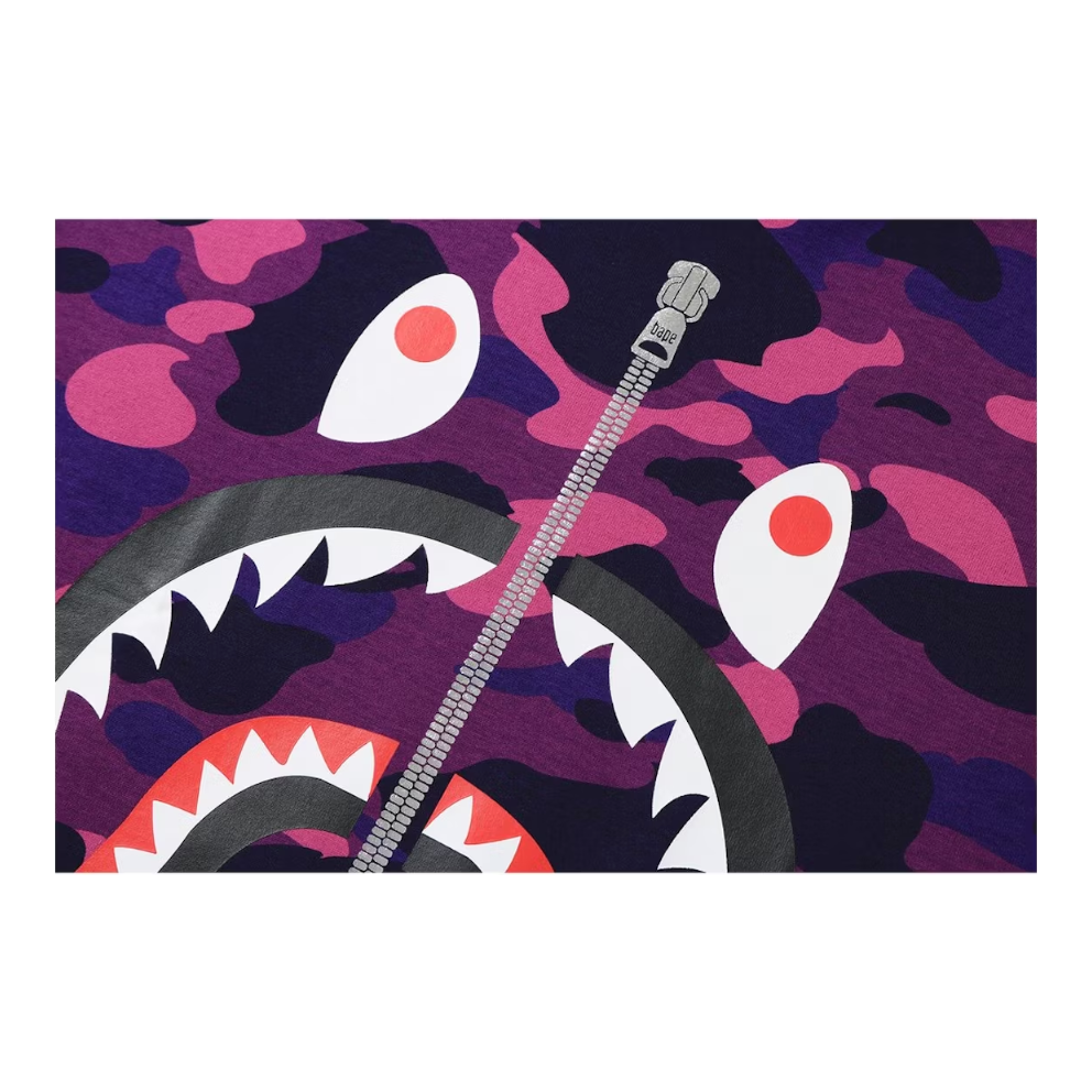 BAPE Color Camo Shark Tee Purple
