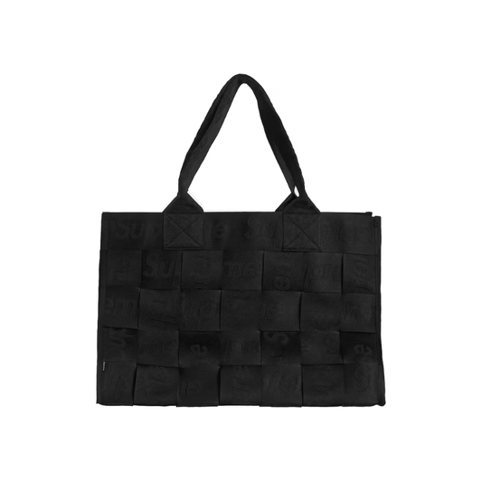 Supreme Woven Large Tote Bag Black