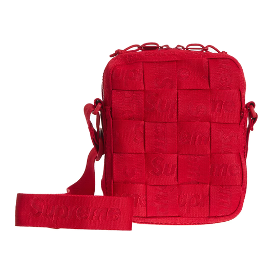 Supreme Woven Shoulder Bag Red