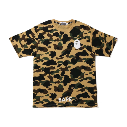 BAPE 1st Camo Bathing Ape Tee Yellow