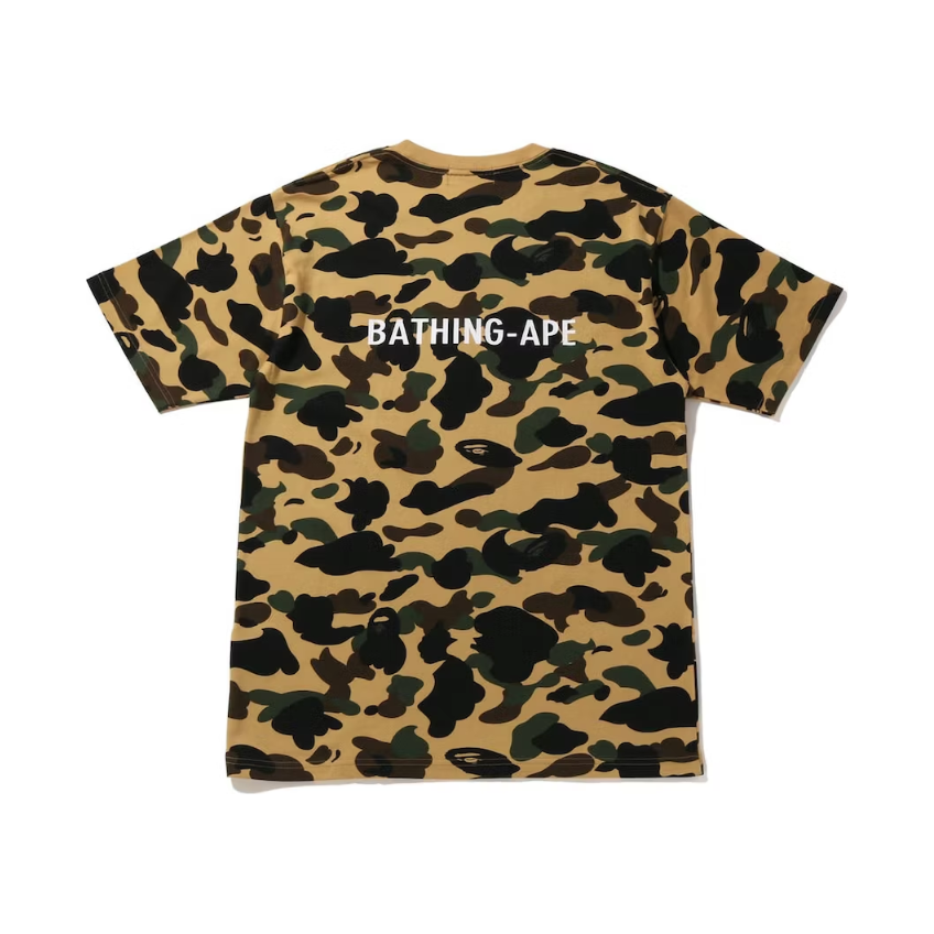 BAPE 1st Camo Bathing Ape Tee Yellow