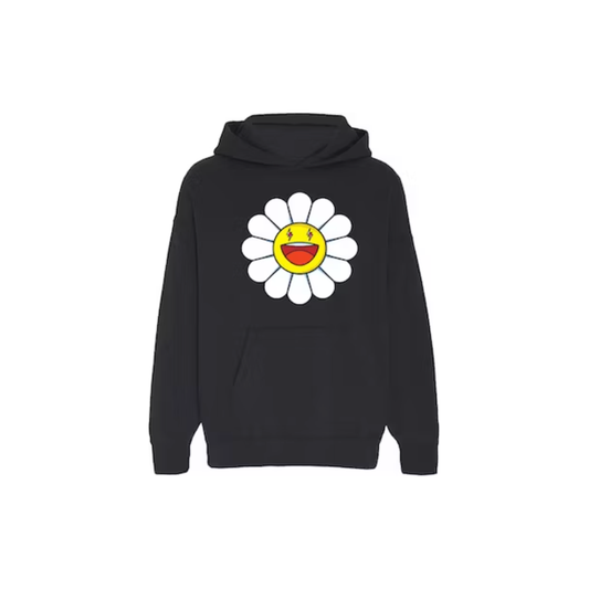 J Balvin Blanco x Takashi Murakami Large Flower Hoodie Black (Pre-Owned)