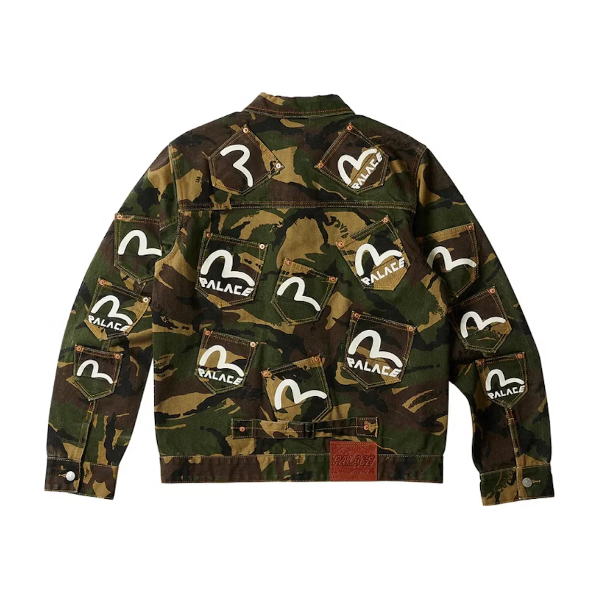 Palace x Evisu Type One Denim Jacket Camo