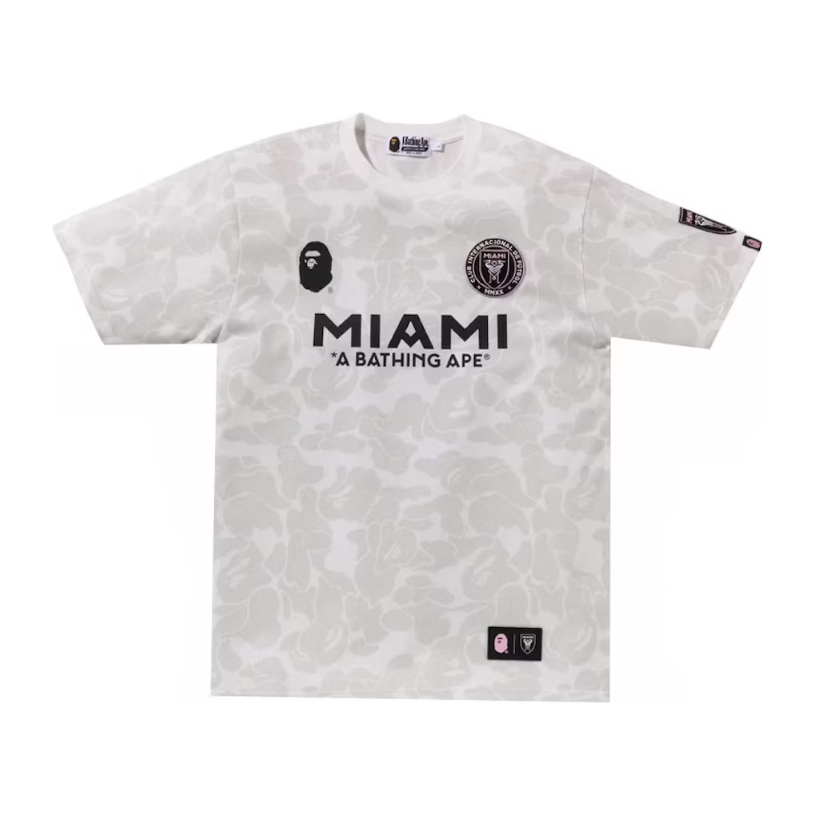 BAPE X Inter Miami CF Camo Tee White