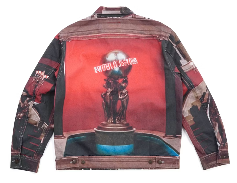 Supreme Scarface the World Is Yours Denim Jacket Multi