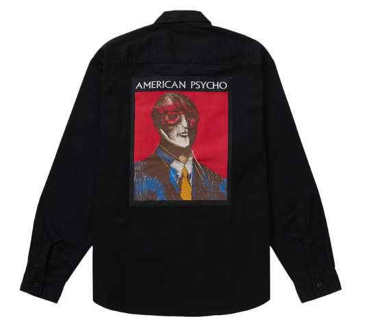 Supreme American Psycho Work Shirt Black