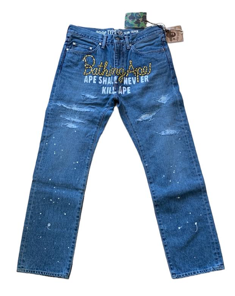 BAPE Slim Taper Denim Jeans