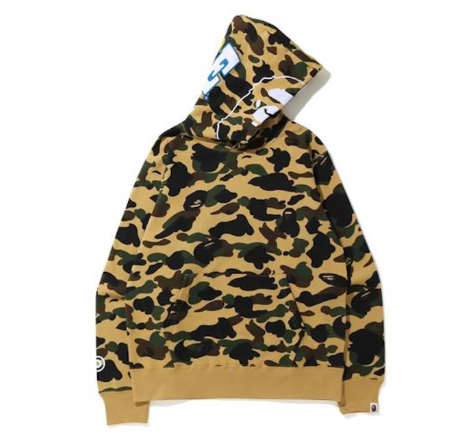 BAPE 1St Camo 2Nd Ape Pullover Hoodie Yellow