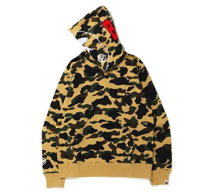 BAPE 1St Camo 2Nd Ape Pullover Hoodie Yellow