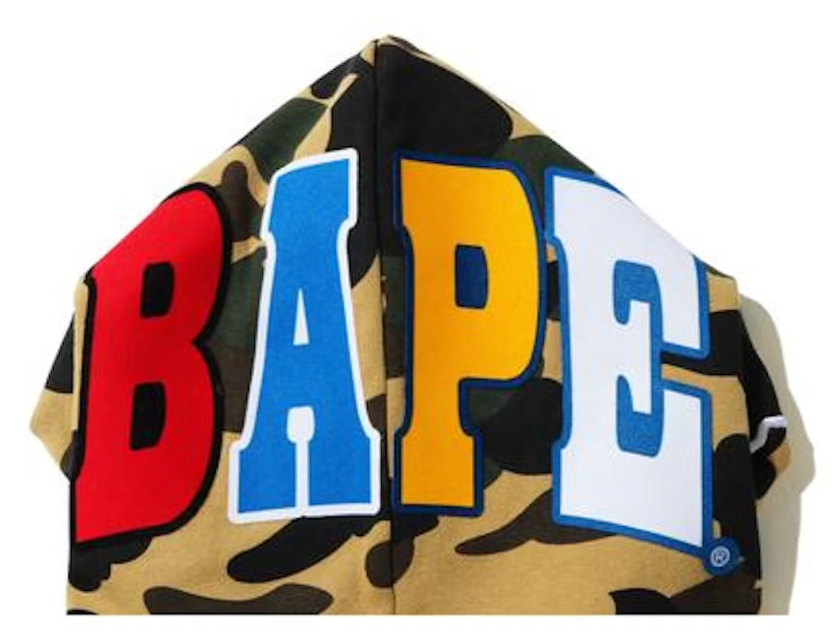 BAPE 1St Camo 2Nd Ape Pullover Hoodie Yellow