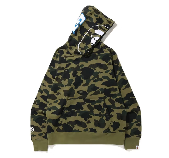 BAPE 1St Camo 2Nd Ape Pullover Hoodie Green