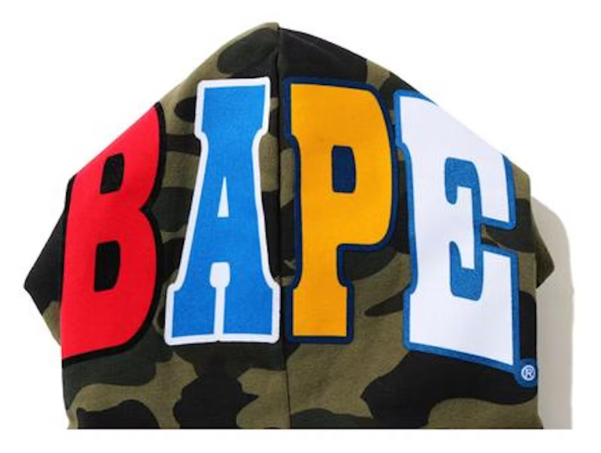 BAPE 1St Camo 2Nd Ape Pullover Hoodie Green