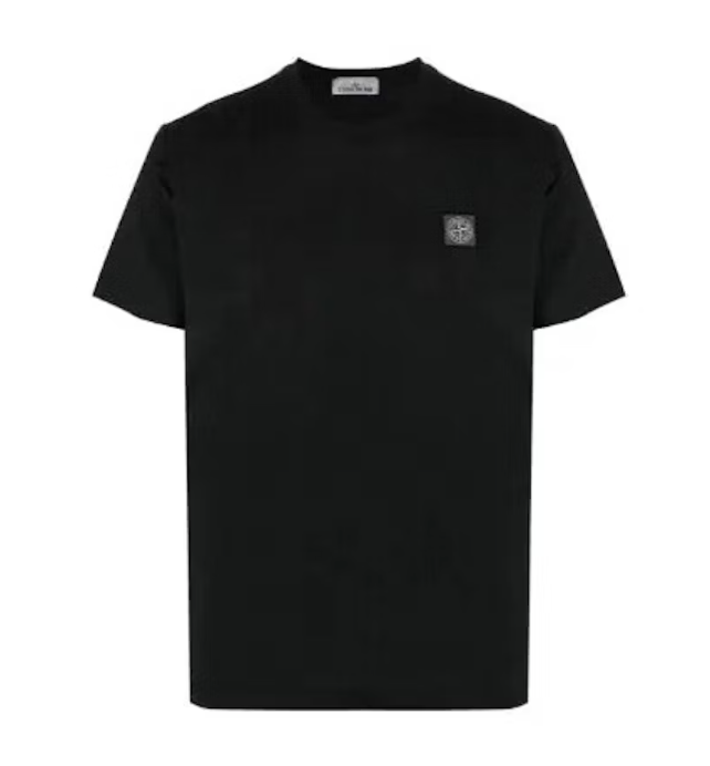 Stone Island Logo Patch T-Shirt Black