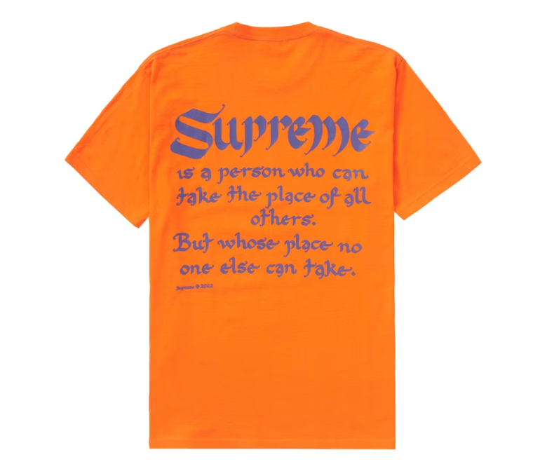 Supreme Person Tee Orange