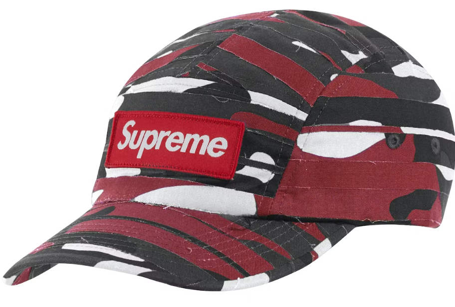 Supreme Layered Camo Camp Cap Red