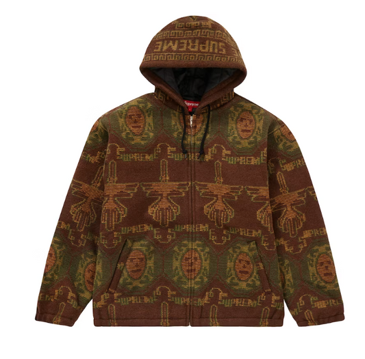 Supreme Woven Hooded Jacket Rust