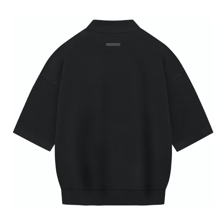 Fear of God Athletics Heavy Jersey 3/4 Mock Tee Black