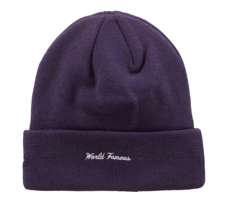 Supreme New Era Box Logo Beanie (FW23) Dark Purple